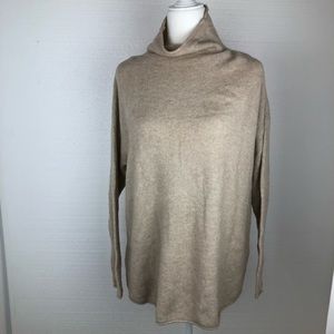 Joan Vass Wool Blend Lagenlook Turtleneck Small